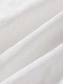Dazy-Less Women's Casual Loose Minimalist Puff Sleeve Small Collar Business Blouse Old Money Style - White - View 5