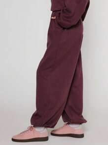 MUSERA Oversized Slant Pocket Jogger, Airport, Casual Thanksgiving - Purple - View 3