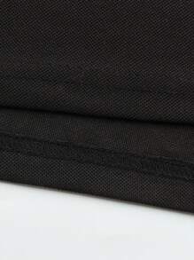 Manfinity Homme Three Pieces Set, Men's Bowling Polo Shirt Short-Sleeved Casual Top, Gift For Friends, Gift For Boyfriend - Black - View 5