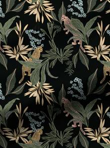 Glamance Joyce Ellen Women Multicolor Plus Size Blouses Sleeveless V Neck Boho Plants,Tropical,All Over Print,Plain Summer Outfits For Women Summer Tops Going Out - Multicolor - View 6