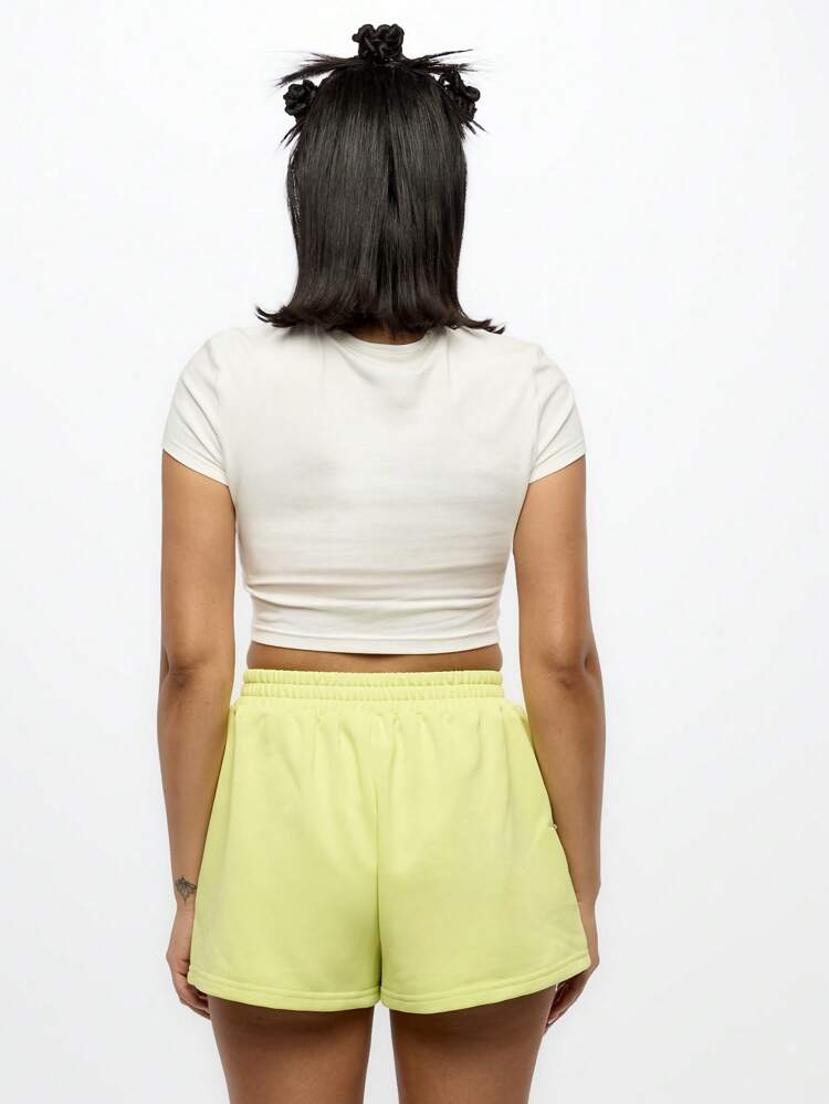 SUMWON WOMEN Leisure Elastic Waist Shorts