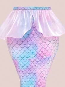 Tween Girl Cute Princess Mermaid Bikini Set - Multicolor - View 6