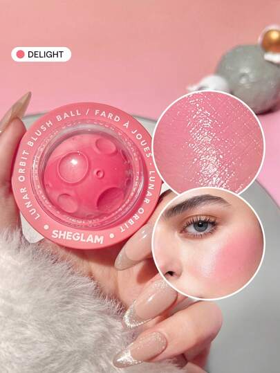 SHEGLAM Lunar Orbit Blush Ball-Delight Cream Blush Cream Non-Fading Multi-Use Spaceship Shape Natural Pigment Non-Greasy Blendable Face Makeup Rare Brand Beauty Makeup Face Paint Cosmetic For Women Girls Perfect For Fall Winter Ideal For Y2K Fancy Fashion Suitable For Birthday Christmas Present Party Ready Best Color