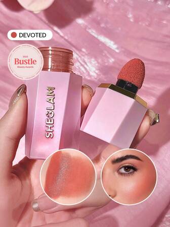 SHEGLAM Color Bloom Liquid Blush Matte Finish-Devoted Gel Cream Blush Long Lasting Non-Fading Highly Pigmented Lightweight Long Wear Smooth Blusher Pink Brown Blush Rare Graduation Birthday Holiday Summer Fall Autumn Y2K Fancy Fashion Women Brand Makeup Cosmetic Beauty Party Beach Travel Camping Outdoors School Campus Trip Festivals Decor Gift Present Rose Girl Cosplay Best Color Charm Vibe