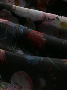 SHEIN MOD Plus Size Women Retro Print Off Shoulder Dress, Party Dress, Women Vacation Outfit, Women's Set, Vintage Ditsy Floral Dress, Valentine's Day, Women Vintage Clothing, Summer Outfit, Women's Birthday Outfit, Gothic Dress Party Dresses For Women Formal Ditsy Floral Prom Dress Birthday Dresses For Women Cocktail Dresses,Beach Dress Sundress,Holiday Outfits Boho