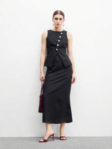 CUCCOO BIZCHIC Women's Fashion Sexy Solid Color High Heel Sandals - Burgundy - View 2