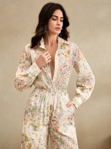 Anewsta Bộ trang phục tiệc trưa thêu hoa thời trang 2 món dành cho nữ, thích hợp cho mùa xuân, lễ hội, ngày lễ - Nhiều màu - Xem 4