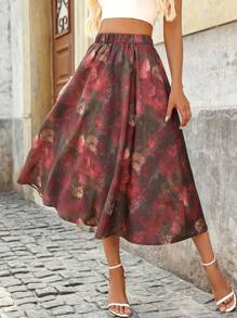 SHEIN Clasi Women Simple & Fashionable Summer Skirt Fall Cloth For Women - Multicolor - View 5