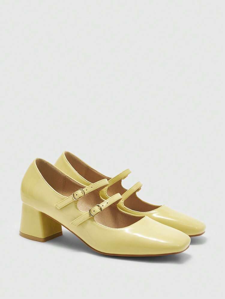 CUCCOO BIZCHIC Minimalist Women Mary Jane Platform High Heel Shoes, Halloween For Christmas Spring Shoes