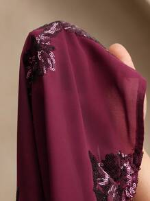 Anewsta 大码女士商务休闲法式优雅玫瑰亮片刺绣衬衫，春季