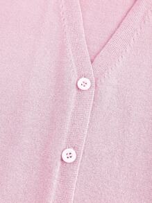 ROMWE J-Fashion Gyaru Himekaji College Style Casual Cardigan For Women, Pink, Suitable For Spring And Autumn