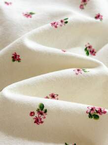 Loomiva 3pcs/Set Newborn Baby Boy/Girl Dot & Ditsy Floral Pattern Soft Knit Crew Neck Long Sleeve Bodysuit Clothing Sets - Pink - View 6