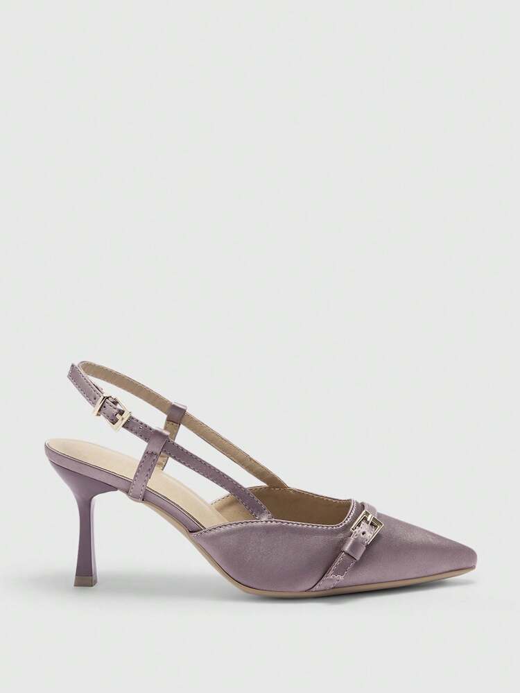 CUCCOO BIZCHIC Purple Women's High Heel Pumps, Sexy Pointed Toe Slip-On Stiletto Heels, Suitable For Outdoor, Commute, Party, Banquet Valentine's Day Spring Shoes