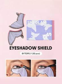 SHEGLAM So Long Fallout 蝴蝶眼影貼紙眼線睫毛膏簡易眼妝模板印章美容工具 品牌 美容 化妝 化妝品 適合女性與女孩 完美搭配夏季春季 Y2K 時尚 流行 生日 母親節禮物 假期 派對準備就緒 最佳顏色 - 蝴蝶型 - 查看 1
