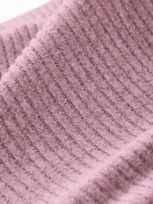 Muchica 2-Tone Knit Skinny Leggings, Minimalist & Fashionable For Summer - Multicolor - View 7