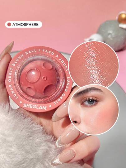 Lunar Orbit Blush Ball-Atmosphere Cream Blush Cream Non-Fading Multi-Use Spaceship Shape Natural Pigment Non-Greasy Blendable Face Makeup Rare Brand Beauty Makeup Face Paint Cosmetic For Women Girls Perfect For Fall Winter Ideal For Y2K Fancy Fashion Suitable For Birthday Christmas Present Party Ready Best Color