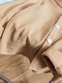 SHEIN 2pcs/Set Toddler Boys Casual Versatile Shirt Sets - Multicolor - View 5