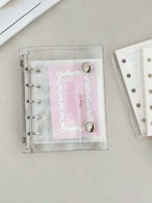 M5 Clear Ring Cover, 20pcs Double Side Sleeves, Refill Papers, DIY Binder Notebook Set - Multicolor - View 14