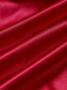 SHEIN MOD 女士纯色3D立体花卉装饰荷叶边下摆优雅吊带连衣裙，适合毕业典礼、浪漫、优雅、派对、飘逸、荷叶边、婚礼宾客、舞会、正式场合、单身派对等场合穿着。 - 紅色 - 查看 3