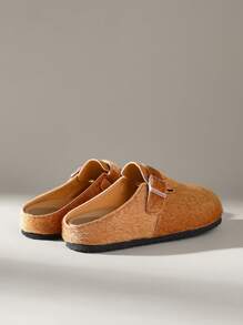 Solecia Women Casual Versatile Solid Color Flat Shoes - Brown - View 2