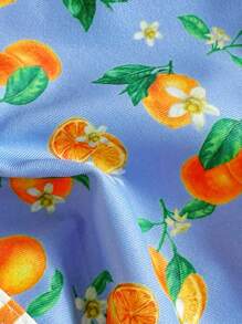 Swim Mod Women's Summer Random Floral Print Spaghetti Strap High Cut Beach Vacation Cute 2 Pieces Bikini Set - Multicolor - View 5