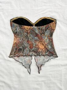 Soleia 女士夏季复活节女士度假狂欢音乐会女士狂欢海滩度假女士音乐会女士简约时尚抹胸上衣适合夏季度假复活节女士度假