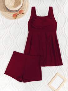 Swim Lushoire Gonna da spiaggia rossa per donna