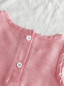 Vintaside Kids 2 Stücke/Set Baby Mädchen Lässige Niedliche Schleife Ärmelloses Top und Hose Outfit