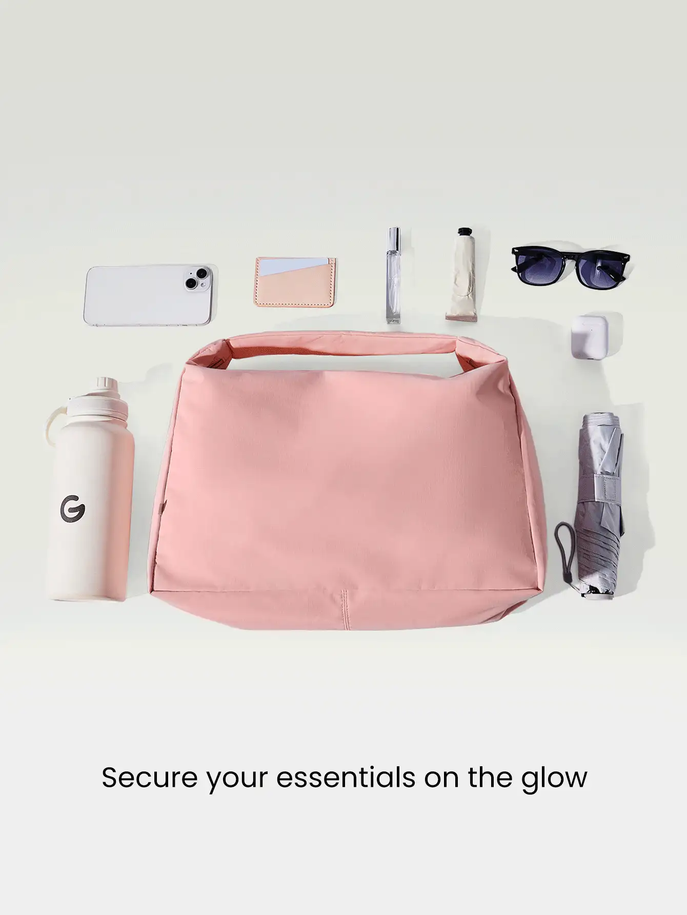 GLOWMODE 17L Unadjustable Textured Water-Resistant Shoulder Bag Fall Winter