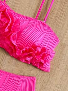 Swim Vcay Beach Summer Outfit For Women - Swimsuit Set - Pink - View 6