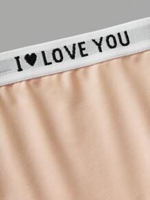 SHEIN Paquete de 6 bragas de algodón cómodas con cintura elástica y diseño sencillo para niñas preadolescentes