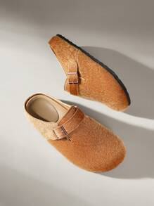 Solecia Women Casual Versatile Solid Color Flat Shoes - Brown - View 6