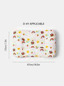 CoComelon X SHEIN Almohada de algodón cómoda y adorable para niños, para el Día de los Enamorados - Multicolor - Ver 4