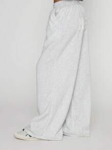 MUSERA Winter Clothes Wide Leg Sweatpants Party - Light Grey - View 3