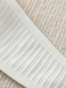 SHEIN 2pcs/Set Teen Girl Simple & Comfortable Padded Soft Camisole Set - White - View 5