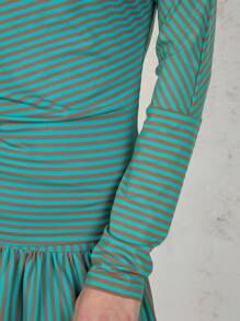 COUREZ Off Shoulder Boat Neck Stripe Long Sleeve Top Spring Summer Tops Going Out Outfits Y2K Vintage