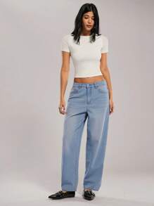 SHEIN Forever 21 Ropa de primavera y verano para mujer, romántica/de graduación/formal/de cumpleaños/de los 90/casual de negocios/elegante/de estilo occidental/para salir/de moda/casual/de estilo Y2K/de club/de oficina/de cóctel/vintage/ajustado/de rave/divertida/elegante/de dinero viejo/de calle/de vacaciones/de concierto de country/de trabajo/modesta/de spring break/de despedida de soltera/de concierto/de chica mala/básica/de graduación/lavada en azul/talle bajo/holgada/de pierna recta/de pierna ancha/de vaquera/vaqueros
