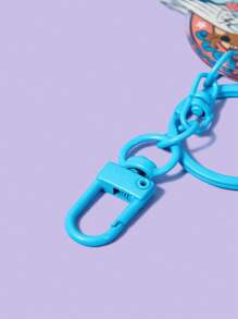 SCOOBY-DOO X SHEIN Blue Button And Shark, Airplane, Dog Cute Keychains - Blue - View 4