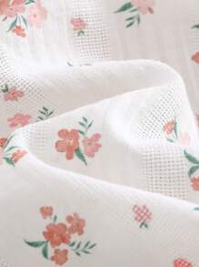 Cozy Pixies Vestito casual e versatile per bambina con scollo rotondo, senza maniche, in vita, con motivo floreale ditsy
