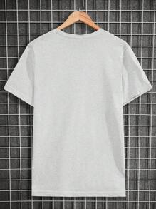 RueChic 3 pièces T-shirts à manches courtes réguliers imprimés en coton pour la salle de gym