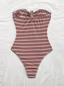 Soleia Women's Minimalist & Fashionable Fitted Bodysuit, Suitable For Summer,Cute Summer Tops, Vacation Outfits Women,Club Outfits Women Sexy,Graduation Dresses For Women