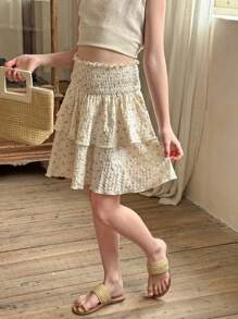 Blossori LMoss Tween Girls Skirts - Yellow - View 3