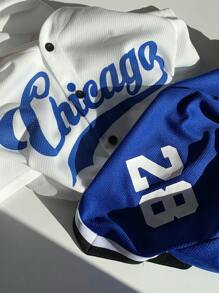 SHEIN 2 Packs Young Boys Casual Sports College Street Cute Vacation Letter Pattern Baseball Shirt And Shorts Set Suitable For Kids Outfits Young Boy Clothes Back To School Set Suitable For Birthday Parties, Evening Parties, Performances, Weddings, Baptisms, Opening Ceremonies Daily Suitable For Daily Use School Travel Sports Spring And Summer Seasons