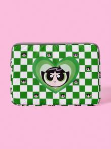 THE POWERPUFF GIRLS X SHEIN Buttercup Pattern Laptop Sleeve/Bag, Fits 14-Inch Laptop, Padded Laptop Sleeve - Multicolor - View 1