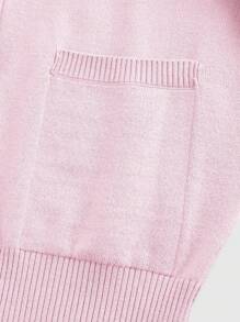 ROMWE J-Fashion Gyaru Himekaji College Style Casual Cardigan For Women, Pink, Suitable For Spring And Autumn