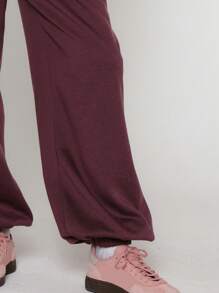 MUSERA Oversized Slant Pocket Jogger, Airport, Casual Thanksgiving - Purple - View 5