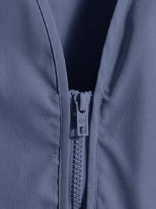 Manfinity VCAY Loose Fit Men's Flap Pocket Vest Jacket (Without T-Shirt), For Fall Winter - Mint Blue - View 4