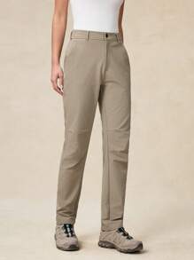 OutZeal Pantalones para senderismo de mujer con ajuste delgado y elástico, resistentes al agua, con múltiples bolsillos, resistentes al desgarro, de nailon, para primavera