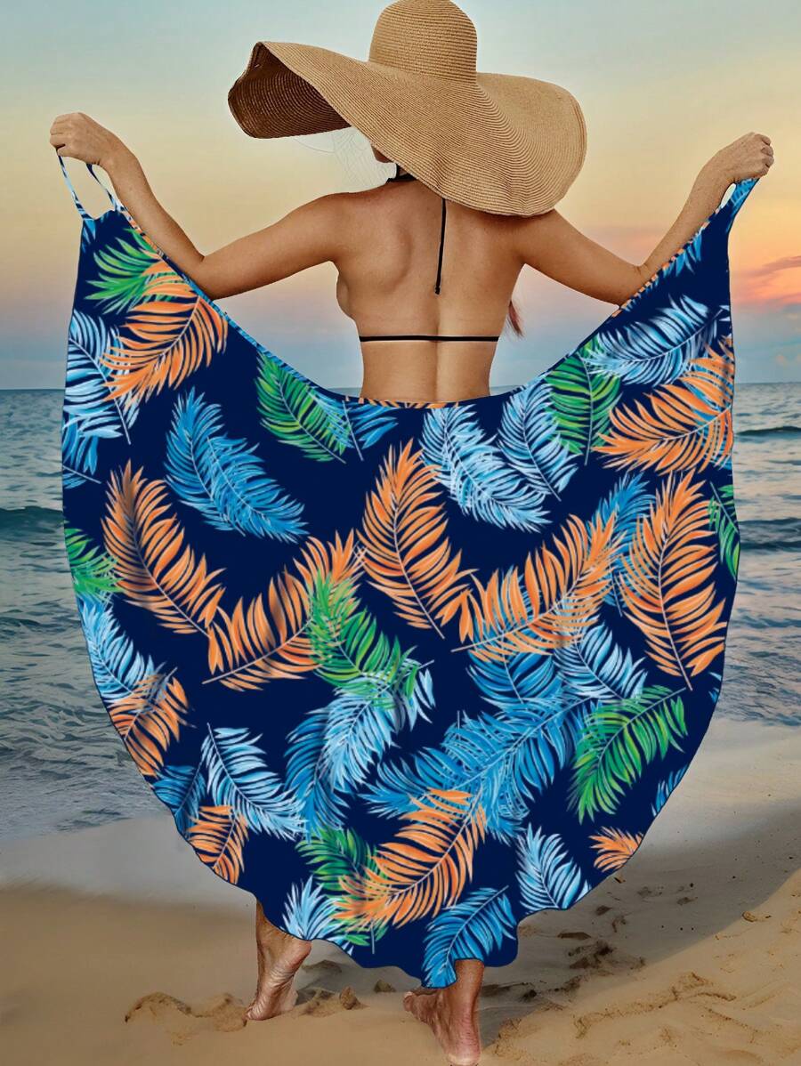 Swim Vcay Women's Minimalist Chiffon Cover Up, Suitable For Summer - Multicolor - View 1