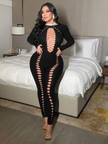 NU&NOW Plus Size Women's Minimalist Fashion Summer Jumpsuit Fall Cloth For Women